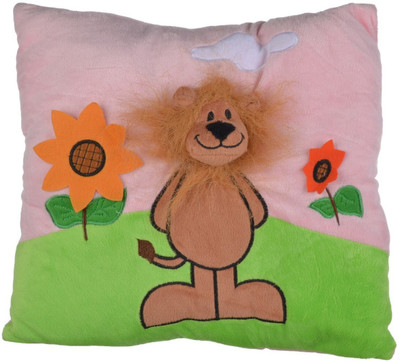 

Twisha Garden Lion With Face Pillow - 13 inch(Blue, Green)