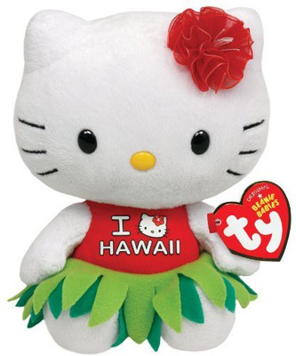 TY Beanie Babies Hello KitPlushhawaii(White)
