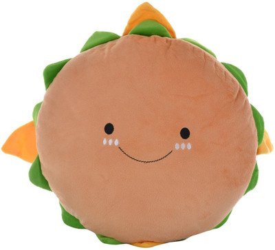 

Twisha Hamburger Pillow - 14 inch(Brown)
