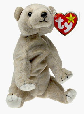 

ty Beanie Babies Almond The Bear - 12 inch(Grey)
