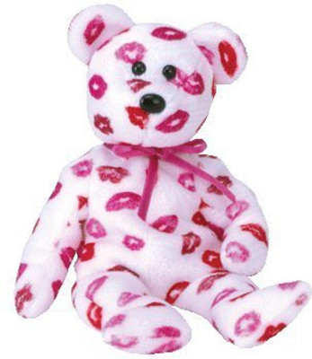 

ty Beanie Babies Kissy Bear(Pink)