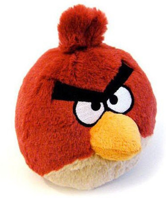 

CW&T Angry Birds 5 Inch Mini Plush Red Bird With Sound 90837(Red)