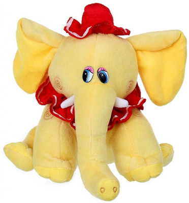 

Tickles Lovely Elephant With Hat - 23 cm(Yellow)