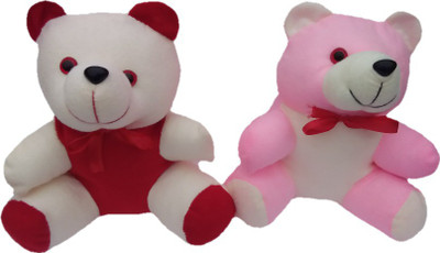 

Aparshi combo pack of two beautiful teddy bears - 24 cm(Multicolor)