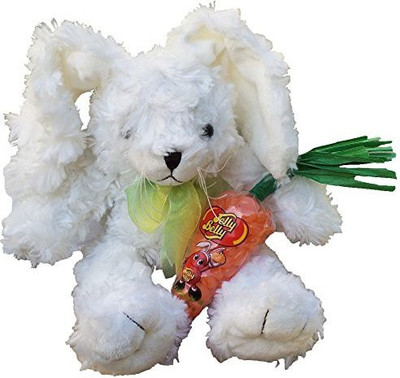 

Green Marble Products Floppy The Easter Bunny 12" Plush Rabbit With Carrot - 3 inch(White)