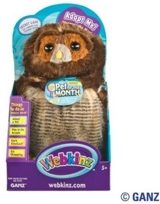 

Webkinz Barred Owl August Pet Of The Month In Box(Brown)