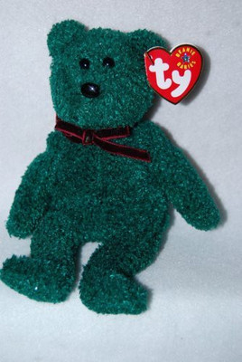 

ty Beanie Babies 2001 Holiday Teddy(Green)