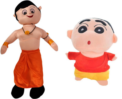 

Poonam Big Size Chota Bheem Kids Plush Soft Toy 50cm (20inch) With Shinchan - 50 cm(Multicolor)