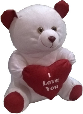 

Atorakushon HEART SOFT TEDDY BEAR LOVE VALENTINE COUPLE BIRTHDAY GIFT - 35 cm(Multi)