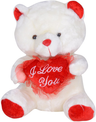 

Atorakushon Cute Soft Love Teddy Bear - 35 cm(Multicolor)