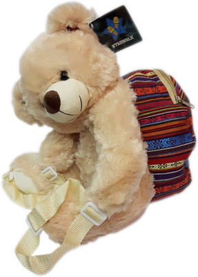 Starwalk Bear Beige Backpack Style 2 - 36 cm(Beige)
