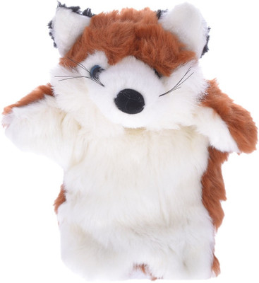 

Twisha Hand Puppets Fox - 10 inch(White, Brown), Brown;white