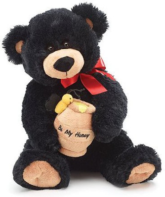 

Burton & Burton Adorable 16" Honey Bear Animal Cute Teddy Bear(Black)