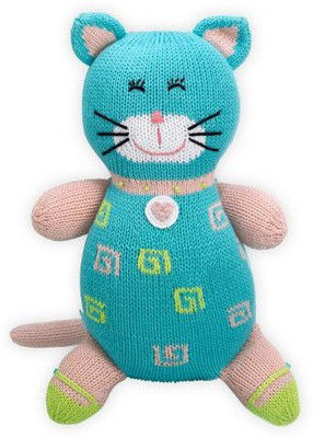 Joobles Organic Animal Kitty Katz(Blue)