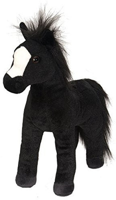 

Wild Republic Cuddlekins 12" Black Horse Plush(Black)