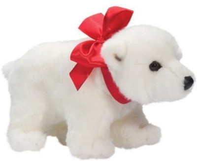 

Douglas Cuddle Toys Aput Polar Bear W/ Bow - 6 inch(White)