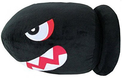 

Little Buddy Super Mario 15" Banzai Bill Plush(Black)