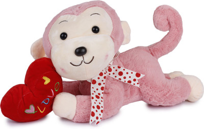 

Dayzee VALENTINES MONKEY WITH HEART - 35 cm(PINK[[RED)