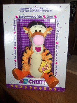 

Disney Pooh Chat Pal Tigger Plush 11" - 14 inch(Orange)