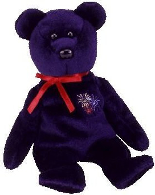 

ty Beanie Babies Sparks Bear (Uk Exclusive) - 4 inch(Purple)
