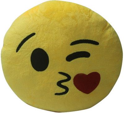 

Siltason Shakti CUTE AND STYLISH EMOJI PILLOW FOR KIDS (1106) IT CAN BE USE AS A - 35 cm(Yellow)