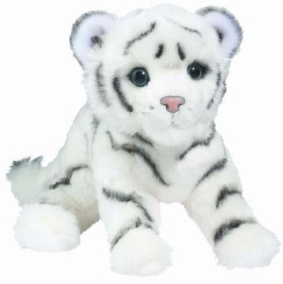 Douglas Cuddle Toys Silky White Tiger Cub 11.8 inch White Douglas Cuddle Toys Soft Toys