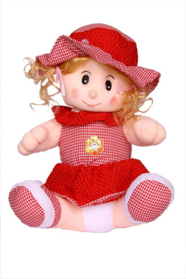 

ESHTYLE Red Suzi Doll Soft Toy - 8 Inch(Red)