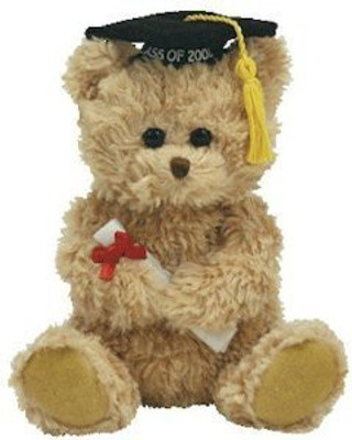 

TY Beanie Babies 20 Scholars 2008 Graduation Bear - 15 inch(Brown)