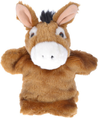 

Twisha Hand Puppets Donkey - 10 inch(Brown)