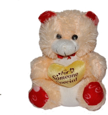 

Shop & Shoppee Cute Teddy With Best Wishes Heart - 13 inch(Cream)