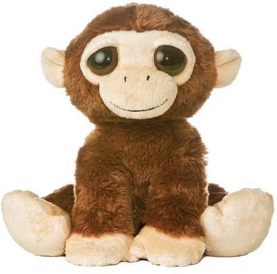Aurora World Plush 10" Dreamy Eyes Monkey "Mischief" - 12 inch(Brown)