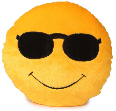 

Deals India Soft Cool Dude Smiley Cushion - 35 cm(Yellow)