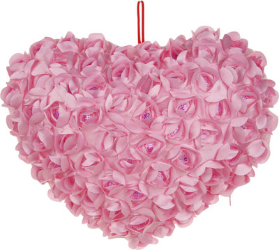 

Lata Valentines Pink Rose Heart - 40 cm(Pink)