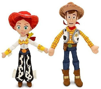 

Disney Pixar Story Jessie 16" & Woody 18" Plush Dolls Buzz(Brown)