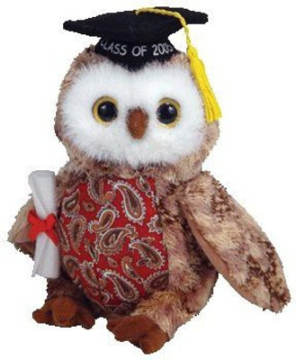 

ty Beanie Babies Smar Owl(Brown)