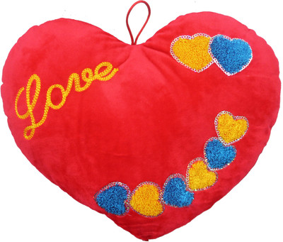 

Tipi Tipi Tap Soft Love Heart With Handmade Patterns - 27 cm(Multicolor)