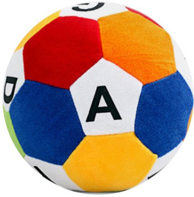 MGPLifestyle Multicolor Soft Fur ABCD Ball - 30cm - 10 cm(Multicolor)