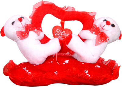 

Ktkashish Toys Sweet red & white set if teddies. - 8 inch(Red)