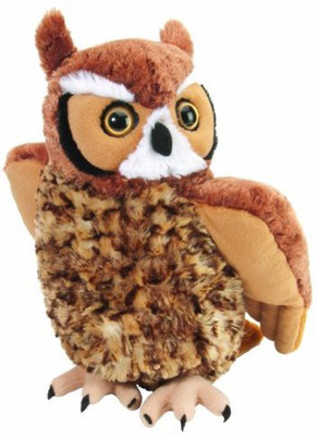 

Wild Republic Cuddlekin Great Horned Owl 12" Plush - 30 cm(Brown)