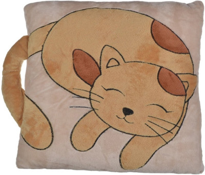 

Twisha Cat Pillow With Handle - 13 inch(Beige)