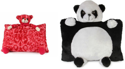 

Deals India Deals India Red Teddy Pillow( 40 cm) and Panda Pillow (40 cm) set of 2 - 40 cm(Multicolor)