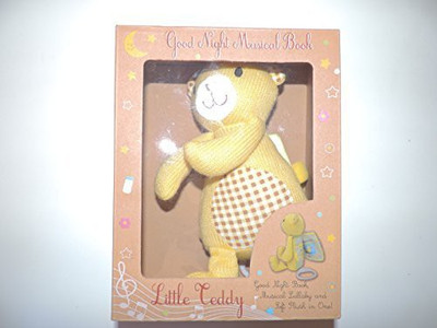 

International Connections Little Teddy Soft Plush Good Night Musical Book(Brown)