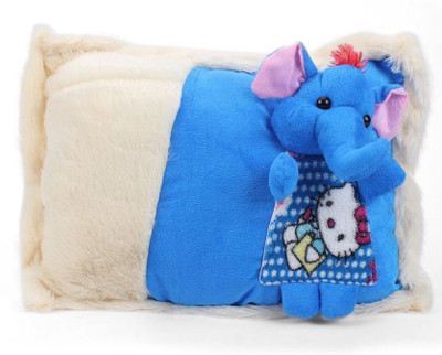 

Tickles Cute Elephant Cushion - 38 cm(Blue)