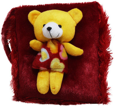 

Tickles Happy Teddy Bear Sling Bag - 25 cm(Red)
