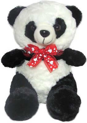 

Tickles Panda With Bow - 26 cm(White)