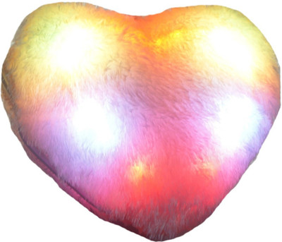 

Muren Heart shaped soft toss cushion with Changing LED Light - 9(Off White)