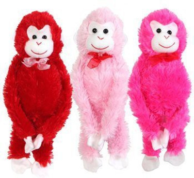 Greenbrier Valentine'S Plush Hanging Monkey 17"(Pink)