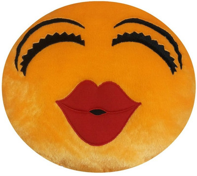

Lehar Toys Smiley Cushion (Kiss) - 15 cm(Yellow)