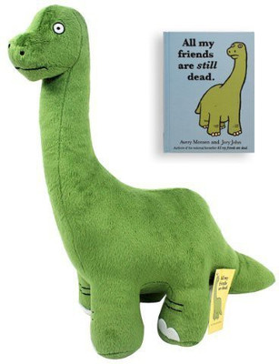 

Ripple Junction All My Friends Are Still Dead Hardcover Book and 15" Dinosaur Plush Gift Set - 36 inch(Multicolor380)