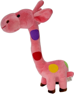 

Soft Buddies Colourful Giraffe - 13 inch(Pink)